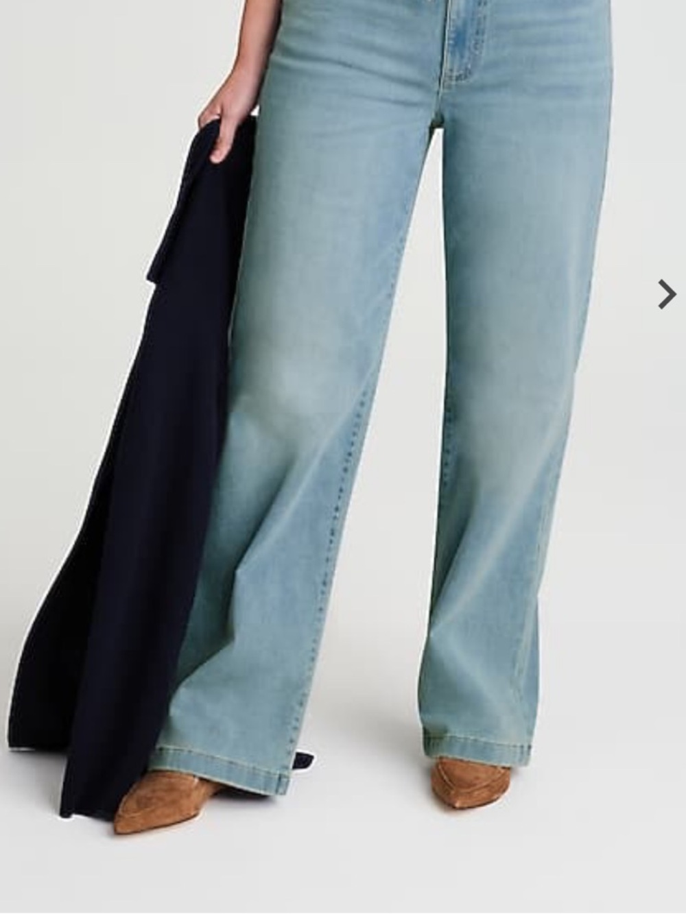 J. Jill Light Blue Wide-Leg Jeans